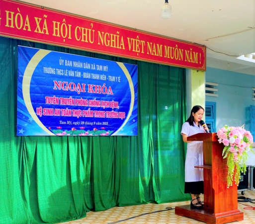 NGOẠI KHÓA TUYÊN TRUYỀN PHÒNG CHỐNG DỊCH BỆNH, VỆ SINH AN TOÀN THỰC PHẨM TRONG TRƯỜNG HỌC