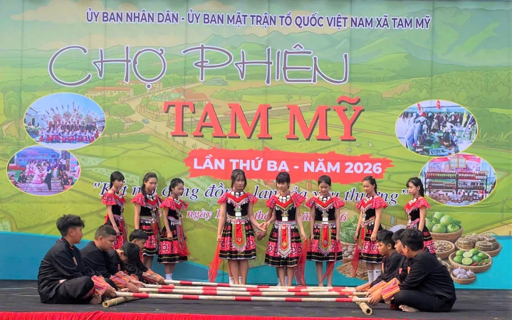 TRƯỜNG THCS LÊ VĂN TÂM THAM GIA CHỢ PHIÊN TAM MỸ LẦN THỨ BA, NĂM 2026